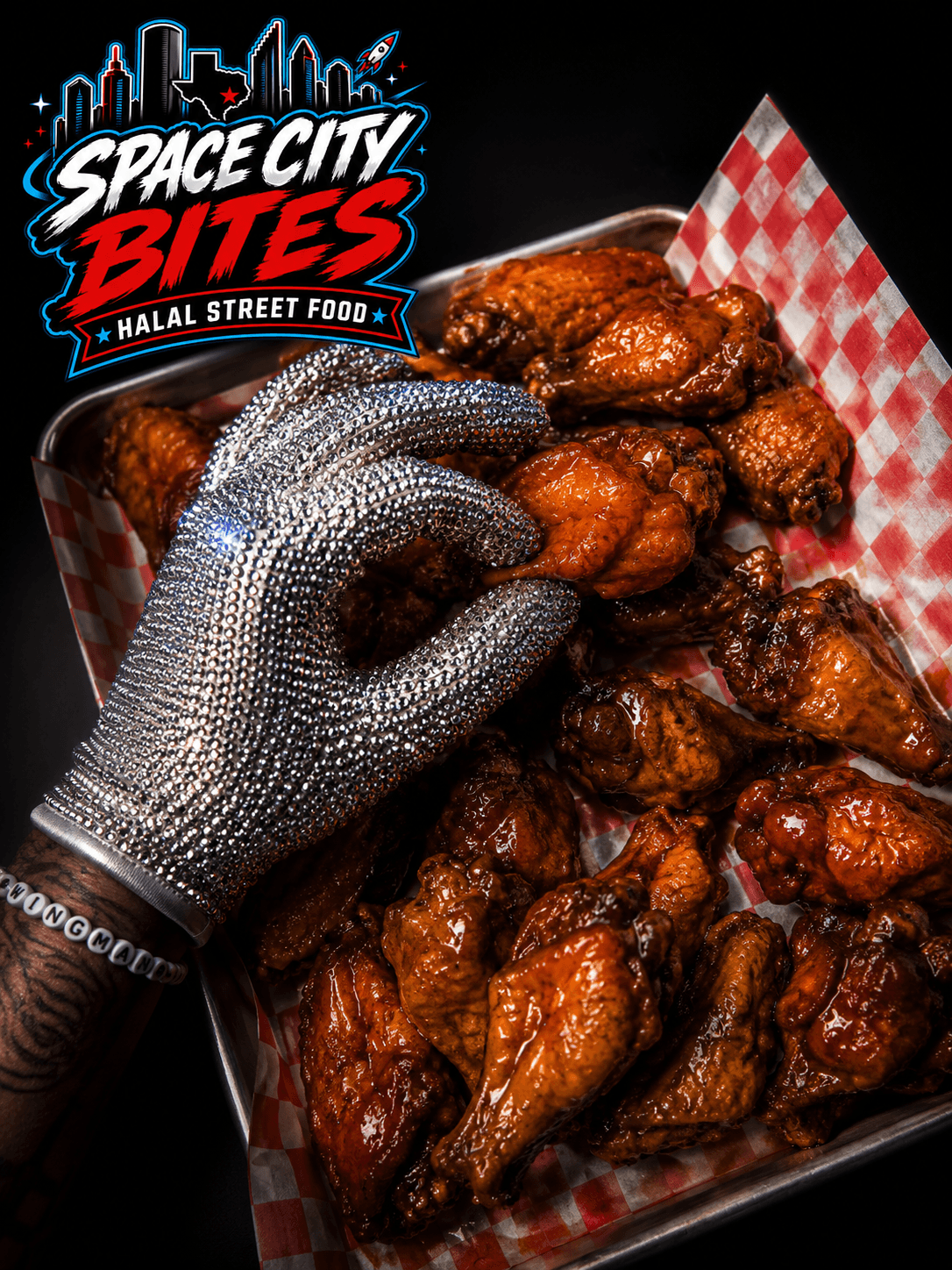 Space City Bites signature wings
